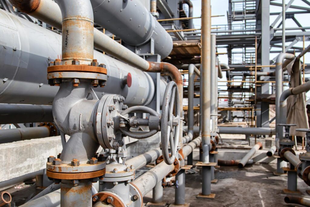 industrial plant puddle flange