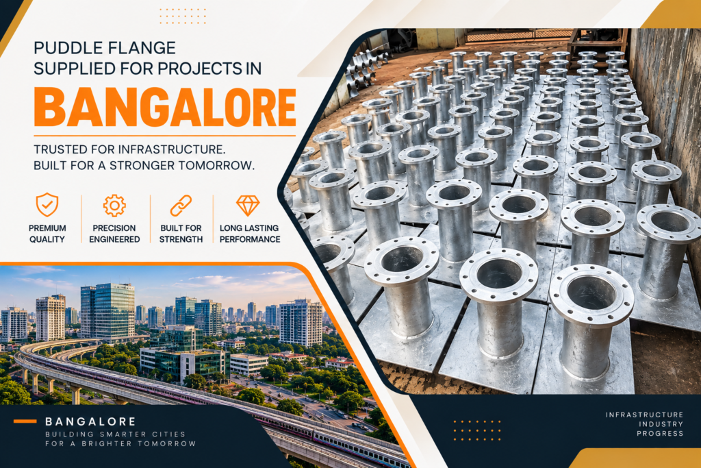 hot dip galvanized puddle flange by precise lifts and conveyors in bangalore