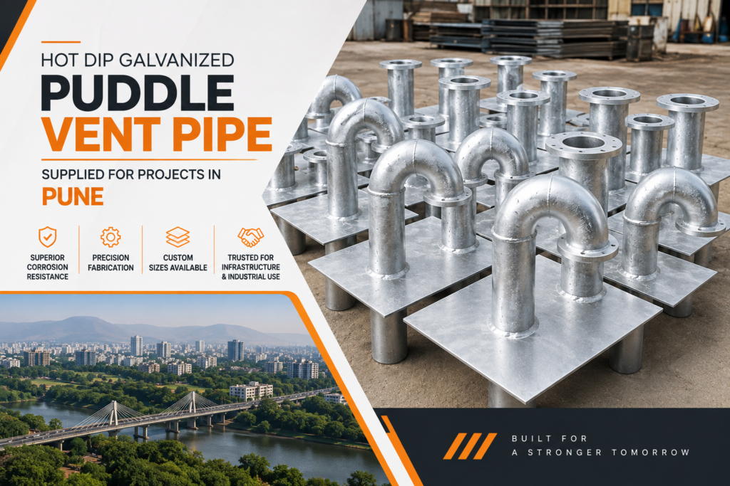 hot dip galvanized puddle vent pipe in pune by precise lifts and conveyors