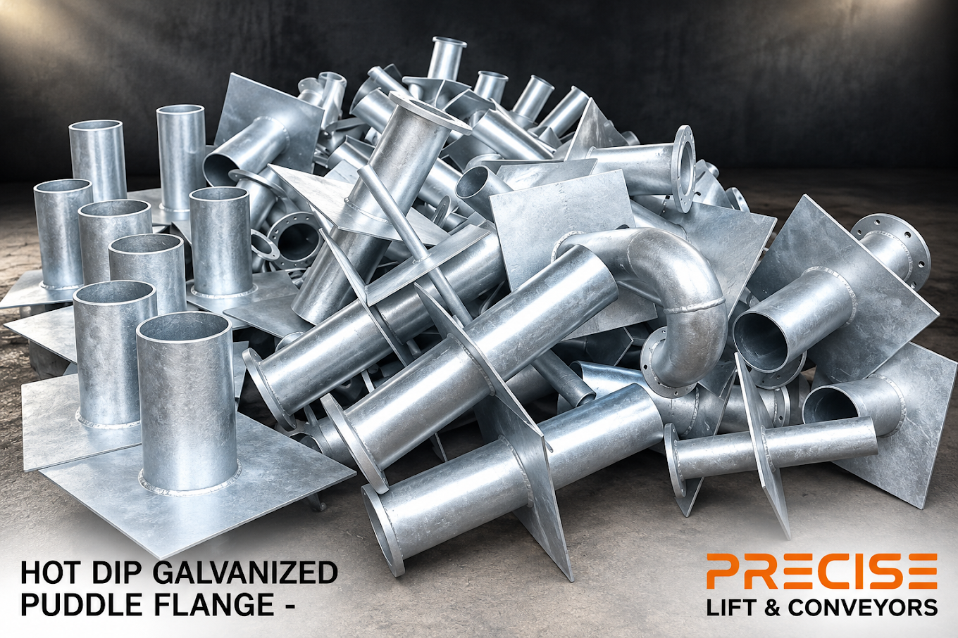 hotdipgalvanizedpuddleflangebypreciseliftandconveyors copy